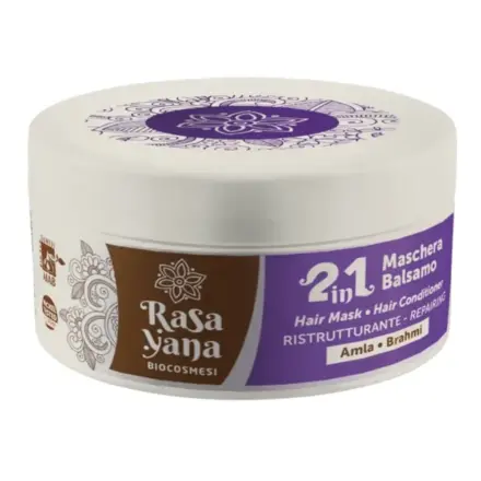 Rasayana Biocosmesi Cabello 2in1 Restructuring Hair Mask and Conditioner Amla and Brahmi 200ml